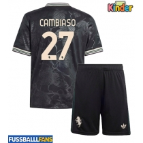 Juventus Andrea Cambiaso #27 3rd trikot Kinder 2025-26 Kurzarm (+ Kurze Hosen)